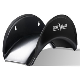 FLORA GUARD High Carbon Steel Hose Hanger Wall Mount Garden Hose Holder Hose Bracket, Garden Hose Holder,Metal, Wall Mount (Black)