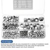 MECCANIXITY 170Pcs Lock Nuts 304 Stainless Steel Hex Nuts, Hex