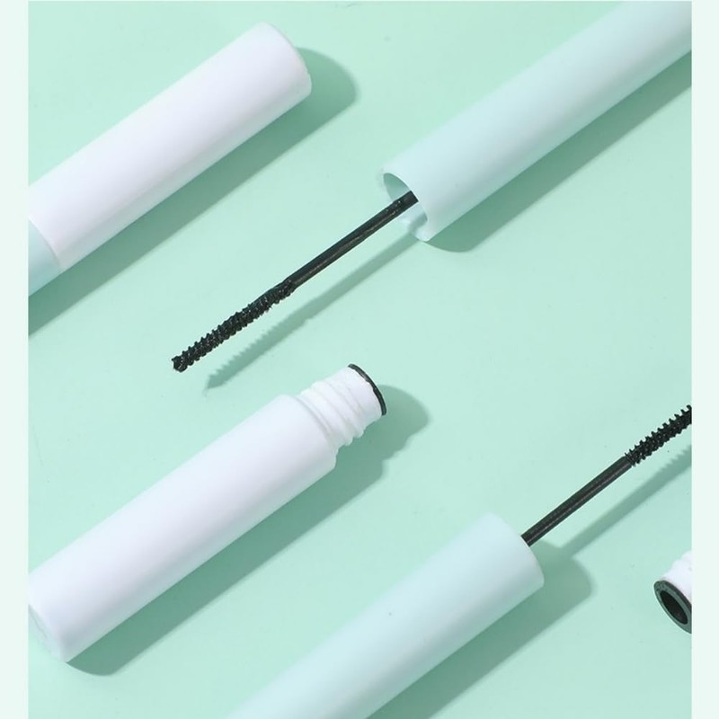 Schwarze wasserfeste Mascara/Wimperntusche mit winzigem Bürstchen für untere/feine/spärliche Wimpern, wischfest,
