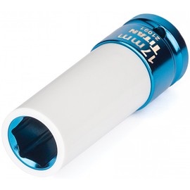 TITAN 21091 1/2-Inch Drive x 17mm Non-marring Impact Deep Lug Nut Socket