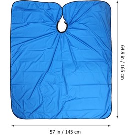 Cabilock Capa para Tela Clientes de Peluquería Azul Adultos Diseño de Moda, Uso en Casa y Peinado Húmedo, Mantiene la Ropa Seca Color Aleatorio