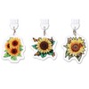 Dust Plug Charms for Kindle - 3 Pack Sunflower Pendants