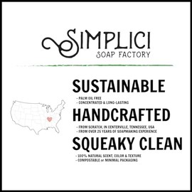 Simplici Jabón Natural Peel (Exfoliante + Aceites Esenciales Puros) Bolsa Económica De 6 Barras. Sin Palma.