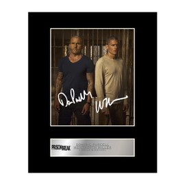 Dominic Purcell Lincoln Burrows Wentworth Miller Signed Mounted Photo Display Michael Scofield Prison Break