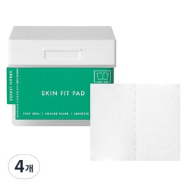 Urban Leaves Skin Fit Pad Square, 4 pieces, 60 sheets / 어반리브즈 스킨핏 패드 사각, 4개, 60매입