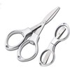1PC Anti-Rust Folding Scissors, Stainless Steel Mini Shear, Safety Portable