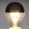 A60 Half Chrome Light Bulbs 3Pack 4 Watts(40W Equivalent)E27 Base