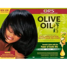 Olive Oil Hair Relaxer – Normal Strength | 1 Application for Smooth, Frizz-Free Hair