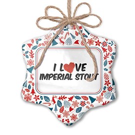 NEONBLOND Christmas Ornament I Love Imperial Stout Beer Red White Blue Xmas