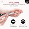 PediLux Pro Professional Manicure Pedicure Kit, Cordless Electric Nail File