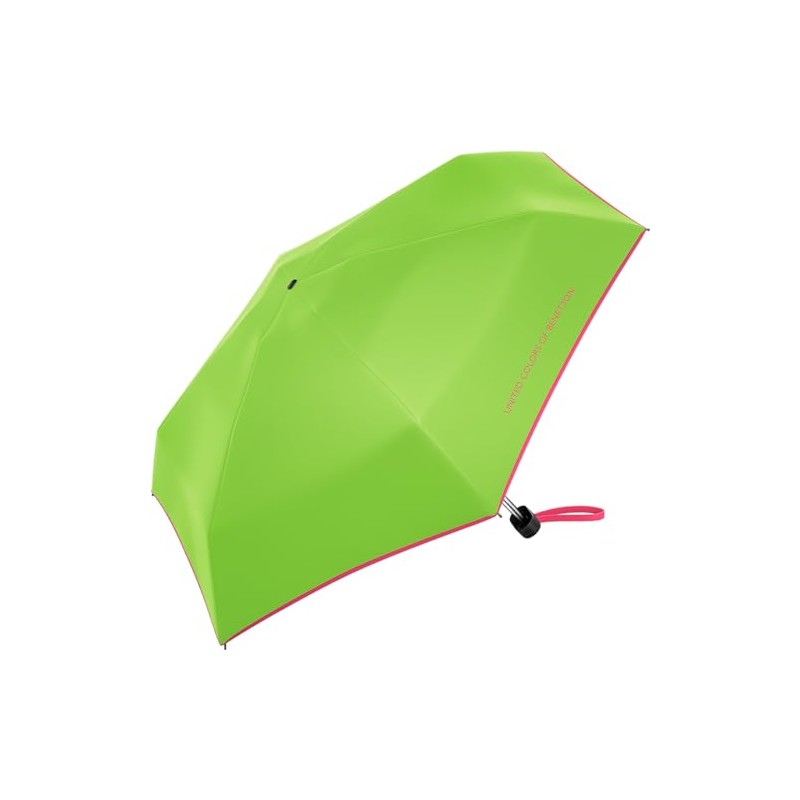 Benetton Pocket Umbrella Ultra Mini Flat Solid, Green Flash, Pocket