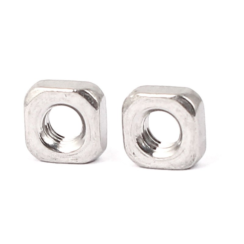 uxcell Square Nuts,M3x5.4x2.4mm 304 Stainless Steel Square Machine Screw Nuts