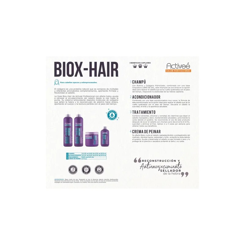 Acondicionador Professional Biotin+Colagena Renueva Nutre y Fortalece Cabellos Opacos y