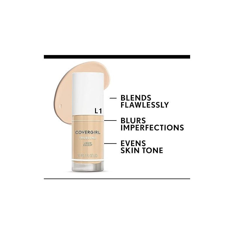 COVERGIRL Trublend Liquid Foundation, Creamy Natural, 1 Oz