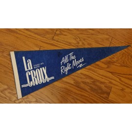 La Croix Sparkling Water All The Right Moves Felt Blue Banner Pennant