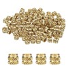 QUARKZMAN Pack of 50 M6 Threaded Inserts Brass Heat Set