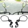 Aluminium Alloy 360° Rotating Bicycle Reflective Rear View Mirror Back