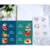 Christmas Cards Set with Envelopes and Stickers, 18 Pieces Christmas