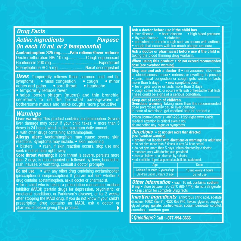 TUKOL - Children's Cold & Fever Relief LIQ Berry 4