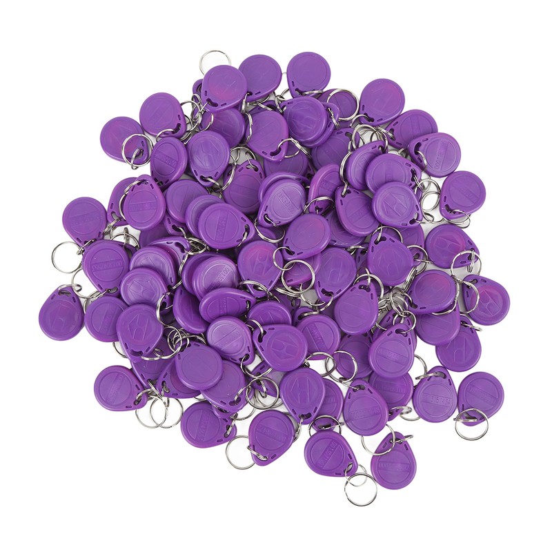 100PCS Door Lock Key Fobs 125KHz Read Only Smart Contactless