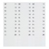 Redi-Tag Numbered Tabs, 11-20 Pre-Printed Divider Tabs, Permanent Adhesive Index
