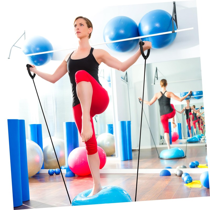 Kisangel Exercise Bands Resistance Bands Handles Pair for Stair Stepper