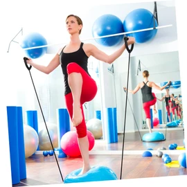 Kisangel Exercise Bands Resistance Bands Handles Pair for Stair Stepper Tone Muscle