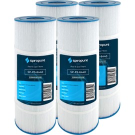 SpiroPure Replacement for Pleatco PA75SV Hayward C3020 C-3025 C-570 Unicel C-7477 Filbur FC-1260 Sta-Rite PRC 75 Hot Tub Spa Pool Filter Replacement Cartridge (Case of 4)