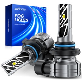 Marsauto 9145 H10 LED Fog Light Bulbs, 14,000LM 6500K Cool White H10 9140 9145 LED Bulb Fog Lights, Non-Polarity, 70000HRS Lifespan 9145 Fog Light Bulbs for Fog Lights and DRL, Pack of 2