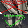 Truck Exhaust Kits Oval Muffler Delete Fits Dodge Challenger Charger