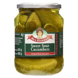 Mrs Elswood Sweet and Sour Cucumbers Pickle 670 g