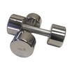 Ader Chrome Dumbbell, Sold as Pairs (Chrome, 18LB)