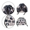 NA 2 Pcs Lunch Box Pouch with Drawstring Foldable Picnic