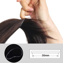YOUOWO Rubber Bands, Approx. 16.6 oz (500 g), Transparent Color, Small, Folding Diameter 1.4 inches (35 mm), Elastic Band, Children's Hair Rubber Band, Hairstyle, Polyurethane, Rubber Band
