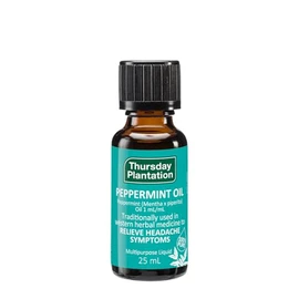 Thursday Plantation Peppermint Oil 25ml (Australia/Aroma Oil/Essential Oil) 100% Pure Essential Oil/Vegan/Refreshing