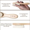 ORW Wooden Beech Handle Wool Brush, Natural White Bristles