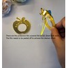 Shana Tova Gold Napkin Rings,Set of 12 Acrylic Gold Apple