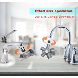 HimaPro 10-in-1 Faucet Aerator Removal Tool Kit – Fits M16.5, M18.5, M21.5, M22, M24, M28 – Includes 5-in-1 Wrench for 5.5–22mm Nuts, 24/34mm Nuts, 22mm Aerators, Screws & Bottle Caps