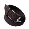LisaModa Unisex Stretch Braided Belt in Many Colours - brown,