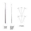 19 Piece Dissecting Kit Including Scissors, Forceps, Scalpel, and Probe