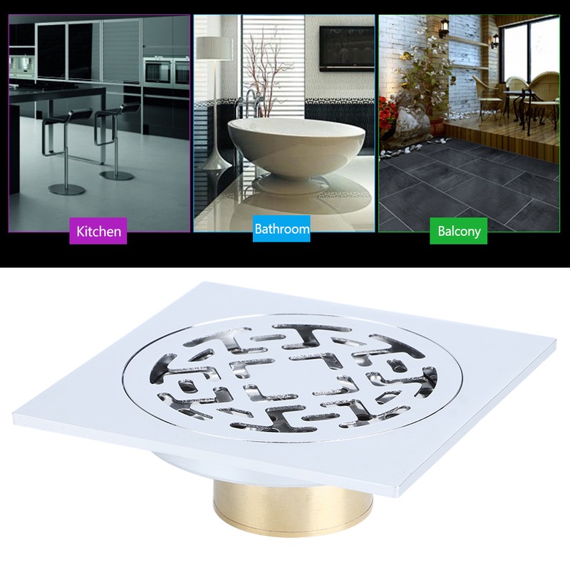 Stainless Steel Chrome Plated Floor Drain Anti Odor Insect Resistant