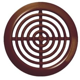 Lüftungsgitter Ø 80 mm rund braun Insektennetz Abluftgitter Zuluft Abluft Gitter Lüftung T76