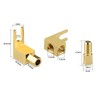 Mugetech 4 pcs Banana to Spade Adapter Plug,Speaker Spade Terminals