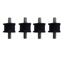 Soporte de goma hexagonal de doble rosca M8, soporte aislador de goma antivibración, soporte de aislamiento de vibración para bomba de calor mini split, compresor de aire, motor de garaje, motor