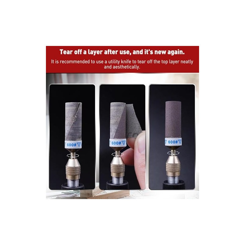 600 800 1000 1200 Grit Sanding Bits for Dremel Tool