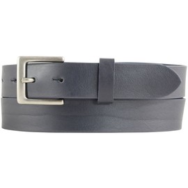BELTINGER Women's belt made of full cowhide leather, 3 cm, leather belt for women, 30 mm, chino belt with belt buckle in antique silver, Navy, antique silver.