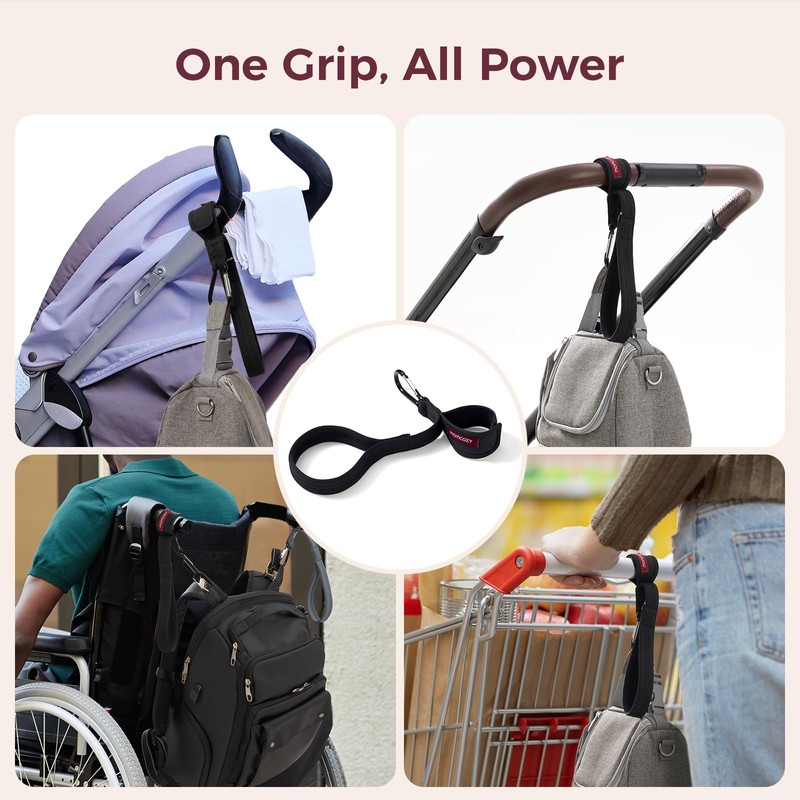 Momcozy Handle Strap for Baby Stroller | Safety Wrist Leash
