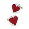 iGame Wedding Cuff Links Romantic Red Heart Design Quality Brass