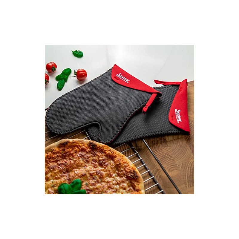 Spring Grips 2094055602 Oven Gloves, Short, 1 Pair Red