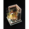Miniature Wizardi Roombox Kit - Coffee Shop Dollhouse Kit